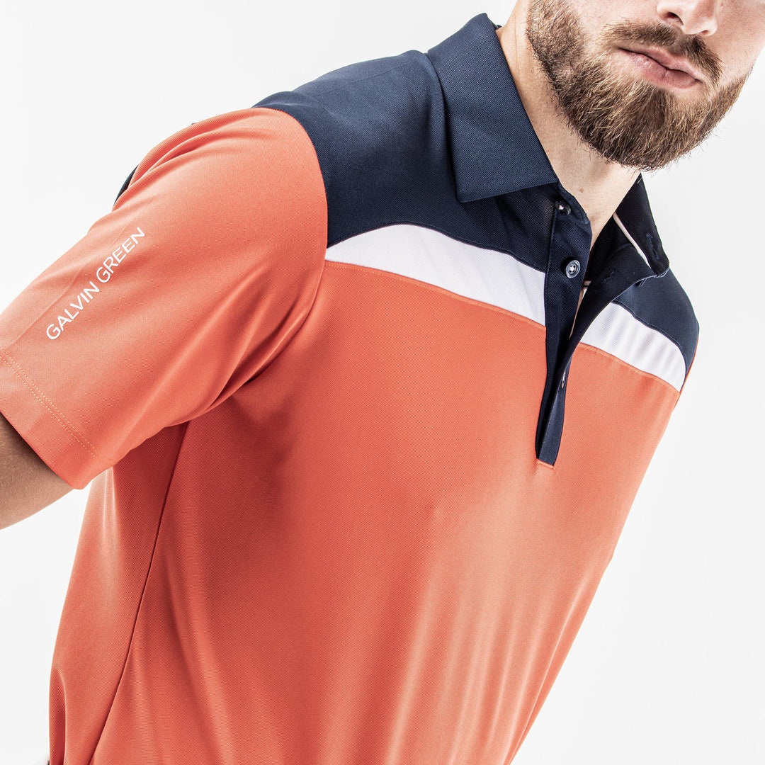 Mapping is a Breathable short sleeve shirt for Men in the color Orange(3)