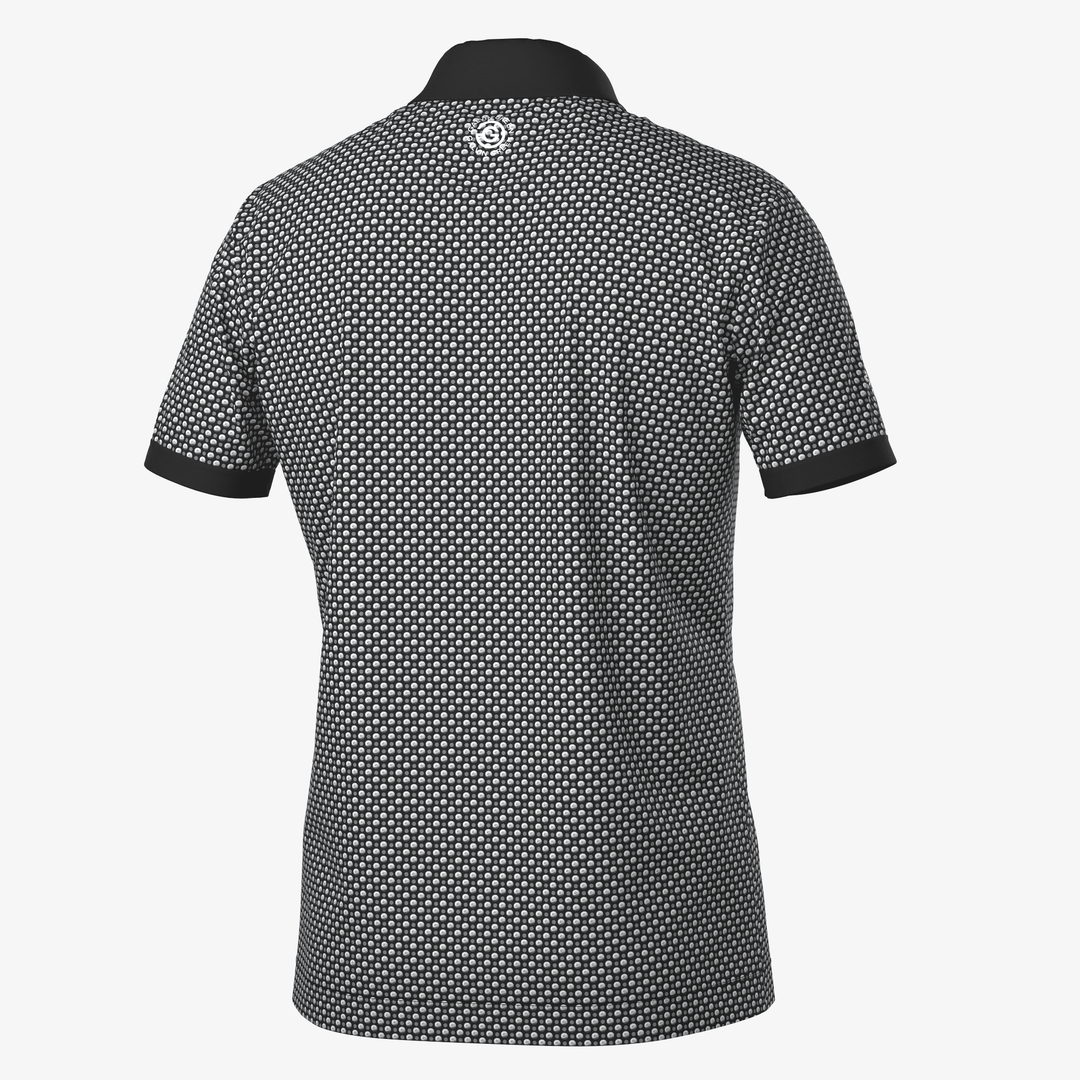 Mate is a Breathable short sleeve golf shirt for Men in the color Sharkskin/Black(7)