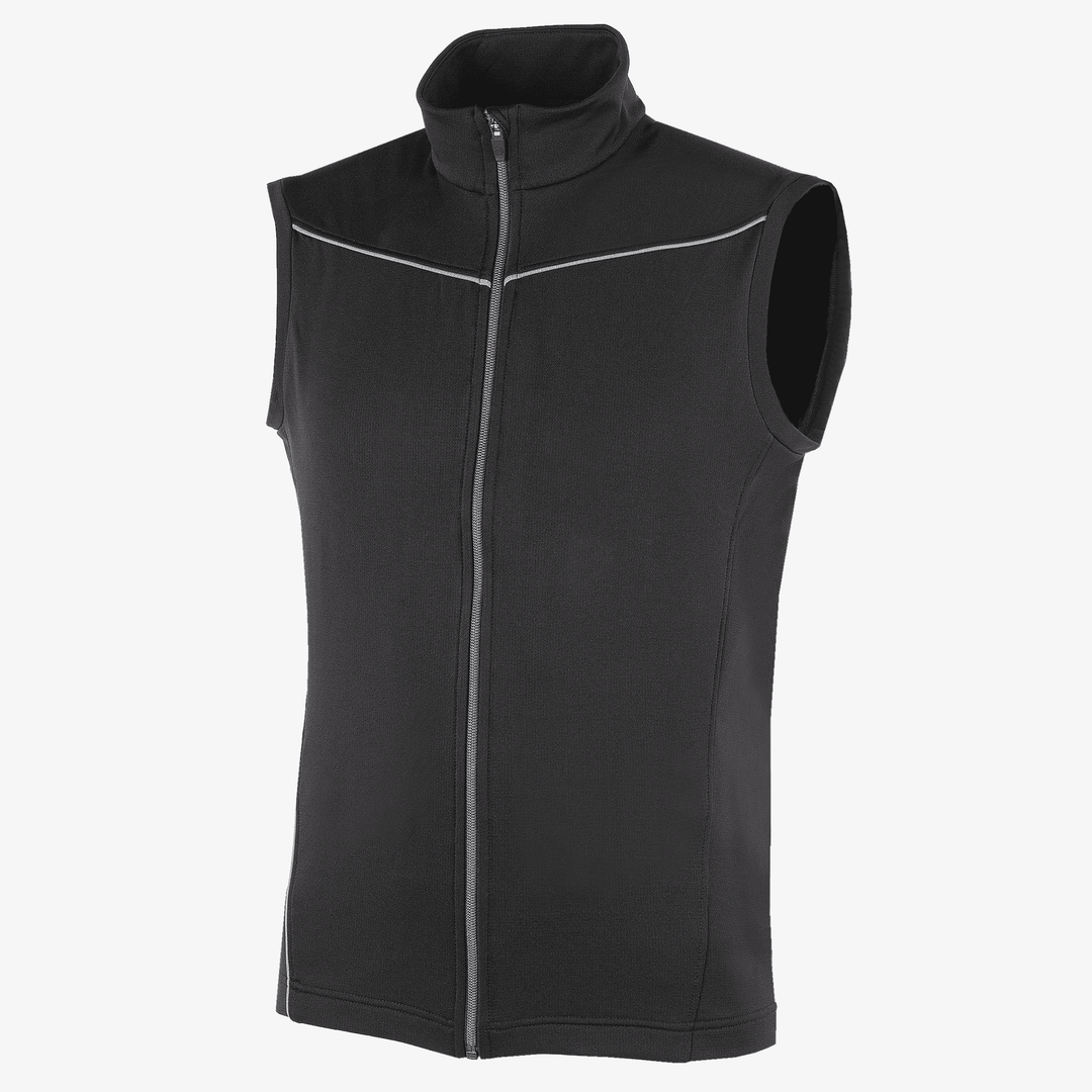 Davon is a Insulating golf vest for Men in the color Black/Sharkskin(0)