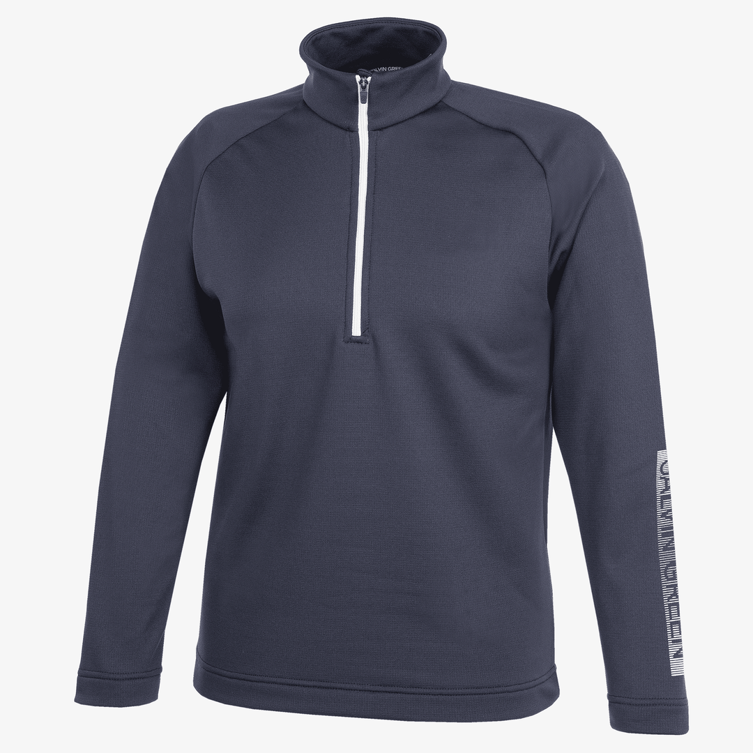 Raz is a Insulating golf mid layer for Juniors in the color Navy(0)