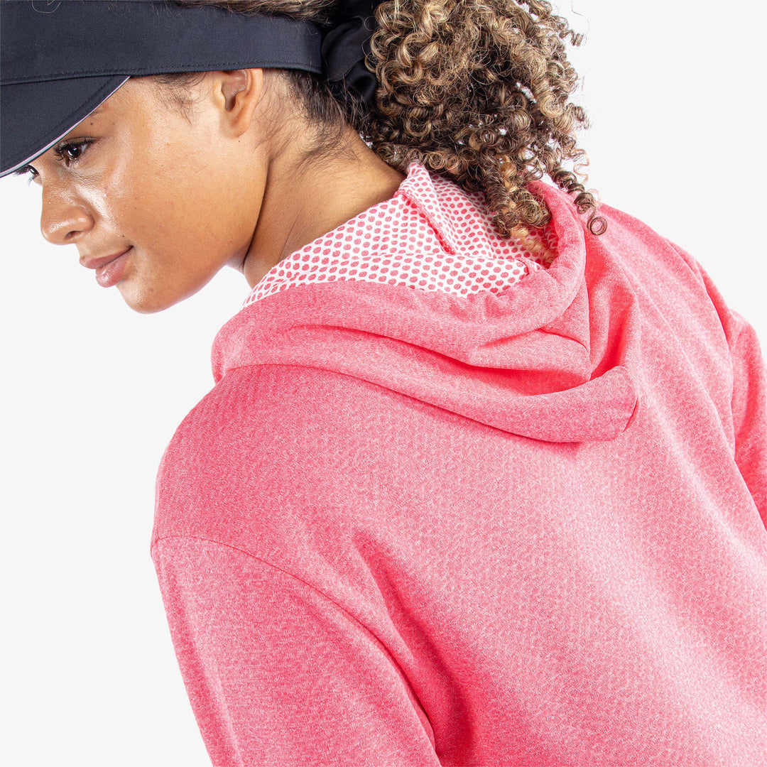 Dagmar is a Insulating golf sweatshirt for Women in the color Camelia Rose Melange(5)