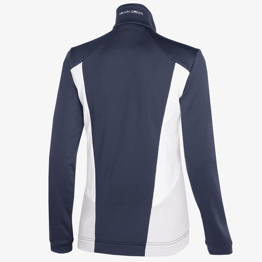 Donella is a Insulating golf mid layer for Women in the color Navy/White/Cool Grey(9)