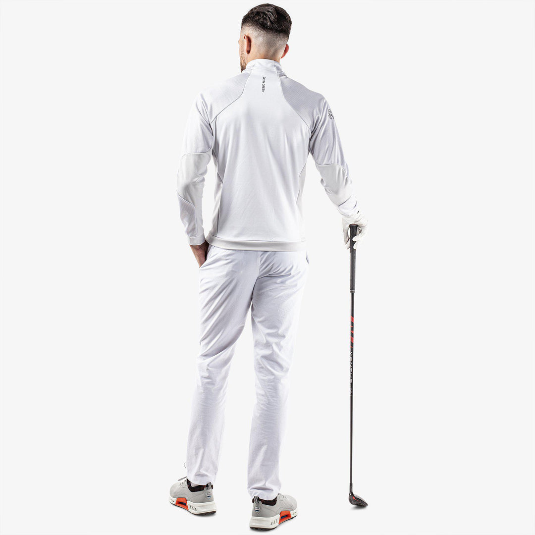 Donald is a Insulating golf mid layer for Men in the color White/Cool Grey(8)
