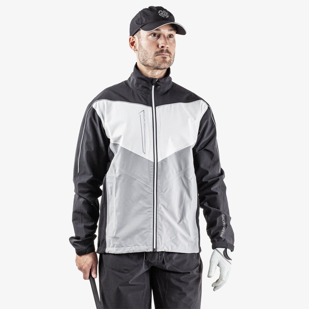 Armstrong is a Waterproof jacket for Men in the color Black/Sharkskin/Cool Grey(1)