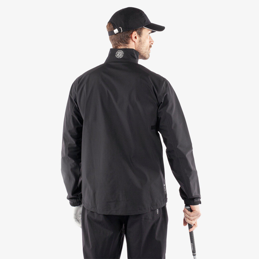 Apollo  is a Waterproof jacket for  in the color Black/Sunny Lime(6)