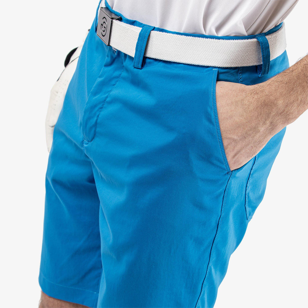 Percy is a Breathable golf shorts for Men in the color Blue(3)