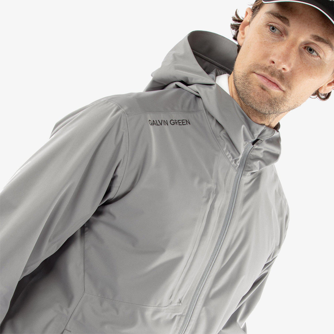Amos is a Waterproof jacket for  in the color Sharkskin(3)