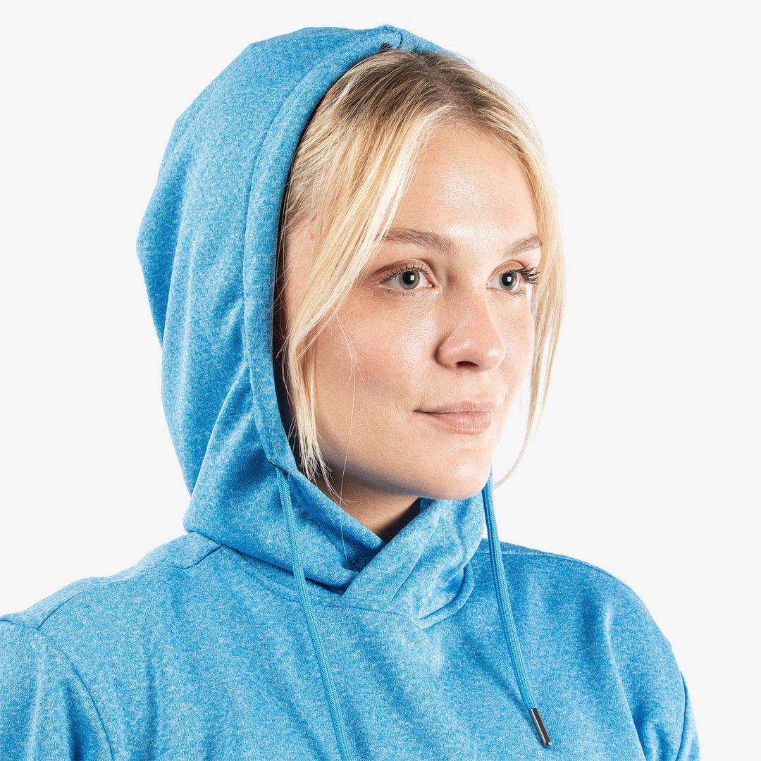 Dagmar is a Insulating golf sweatshirt for Women in the color Blue Melange (5)