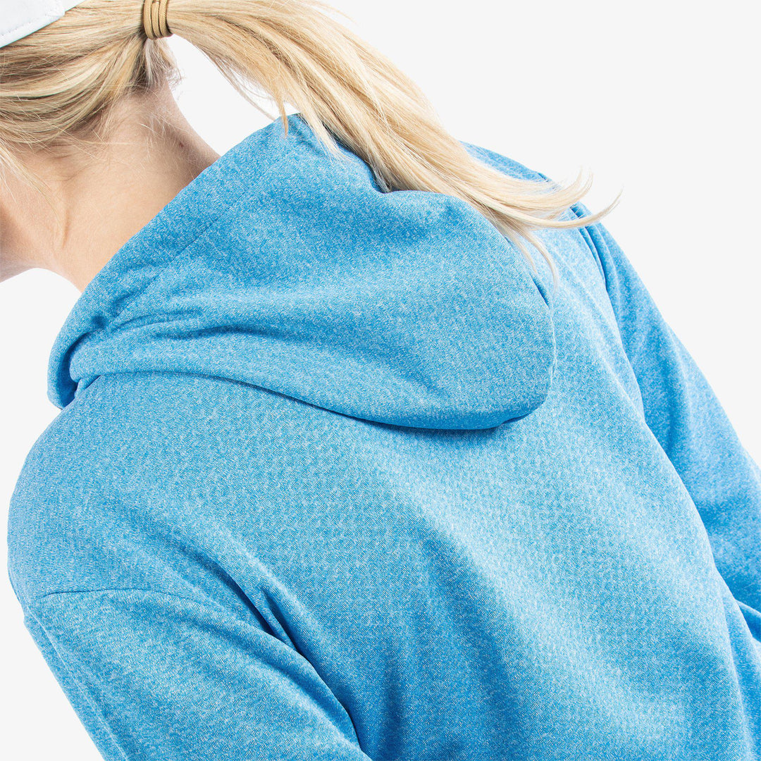 Dagmar is a Insulating golf sweatshirt for Women in the color Blue Melange (7)