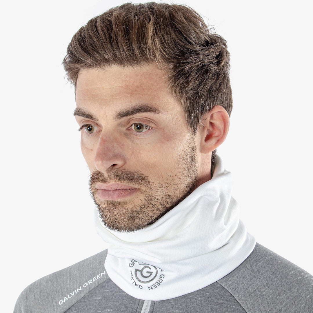 Dex is a Insulating golf neck warmer in the color White(2)
