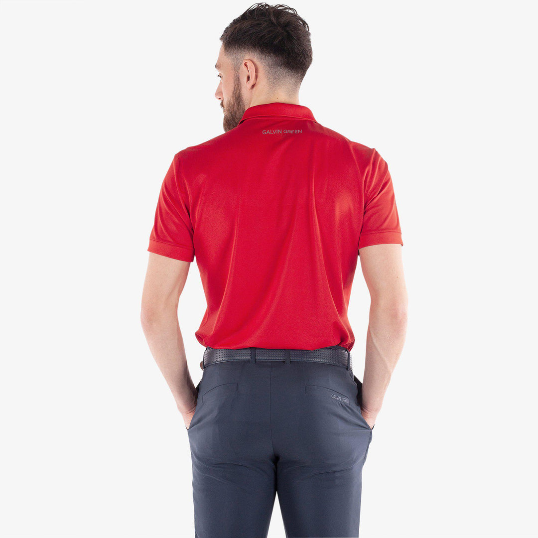 Max Tour is a Breathable short sleeve golf shirt for Men in the color Red(4)