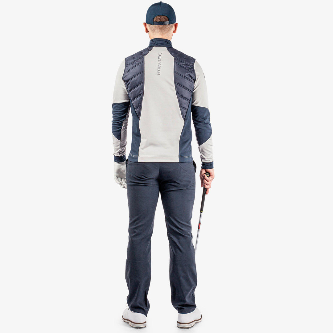 Durante is a Insulating golf mid layer for Men in the color Cool Grey/Navy(7)