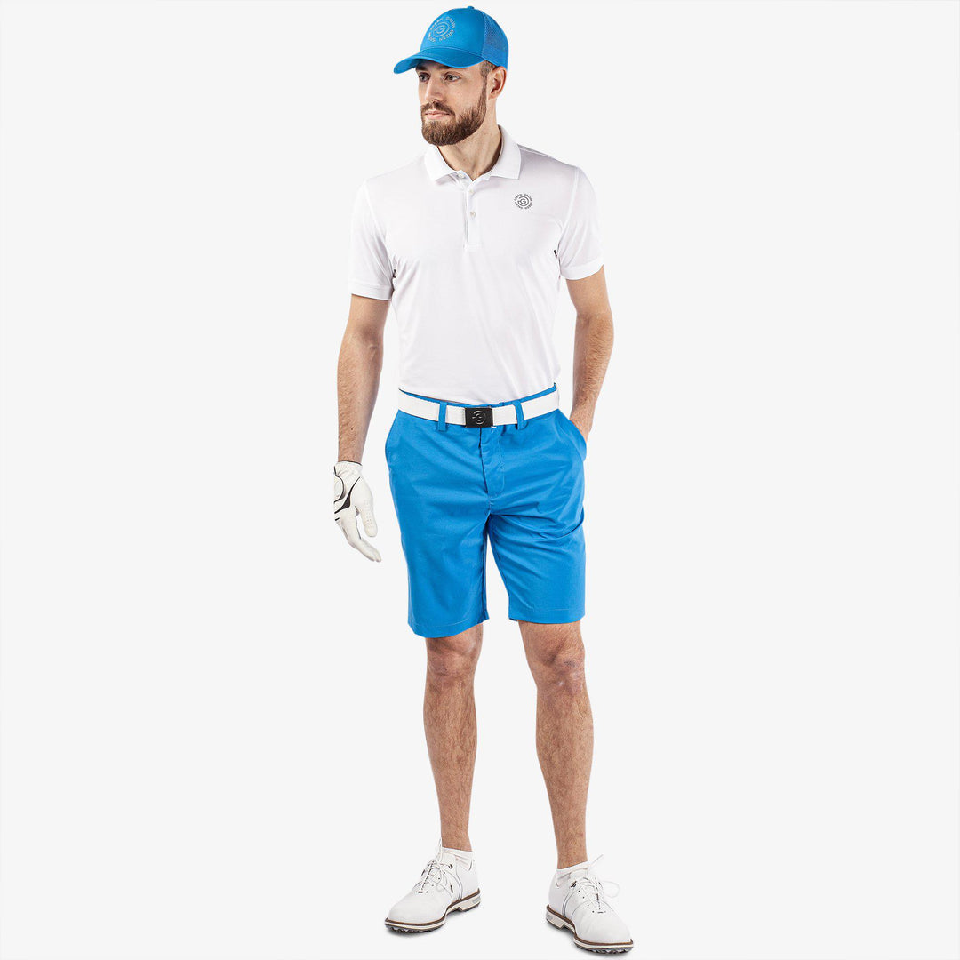 Percy is a Breathable golf shorts for Men in the color Blue(2)