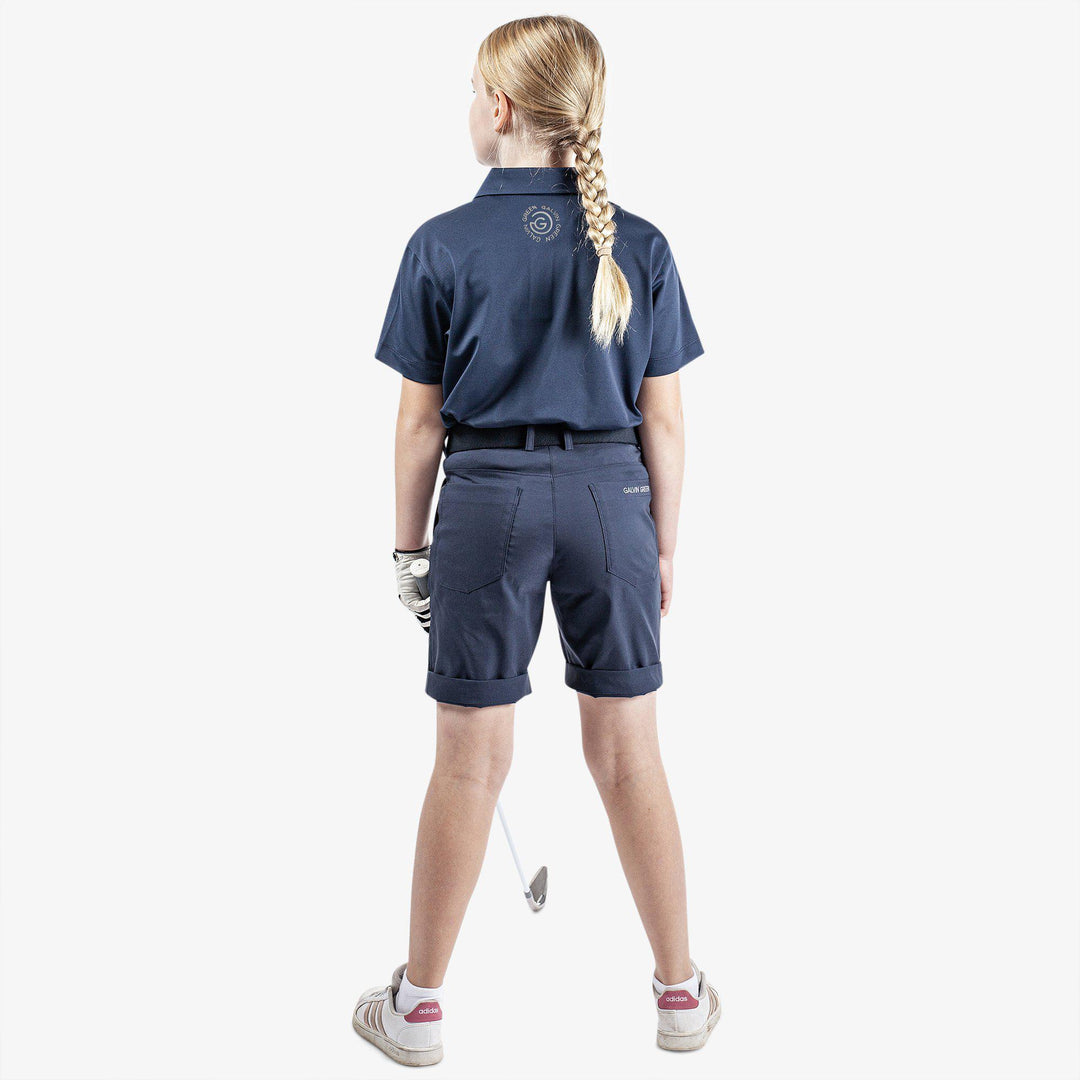 Rylan is a Breathable short sleeve golf shirt for Juniors in the color Navy(6)