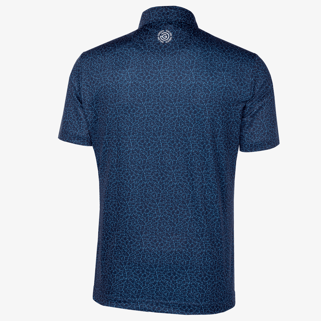 Mani is a Breathable short sleeve golf shirt for Men in the color Navy(9)