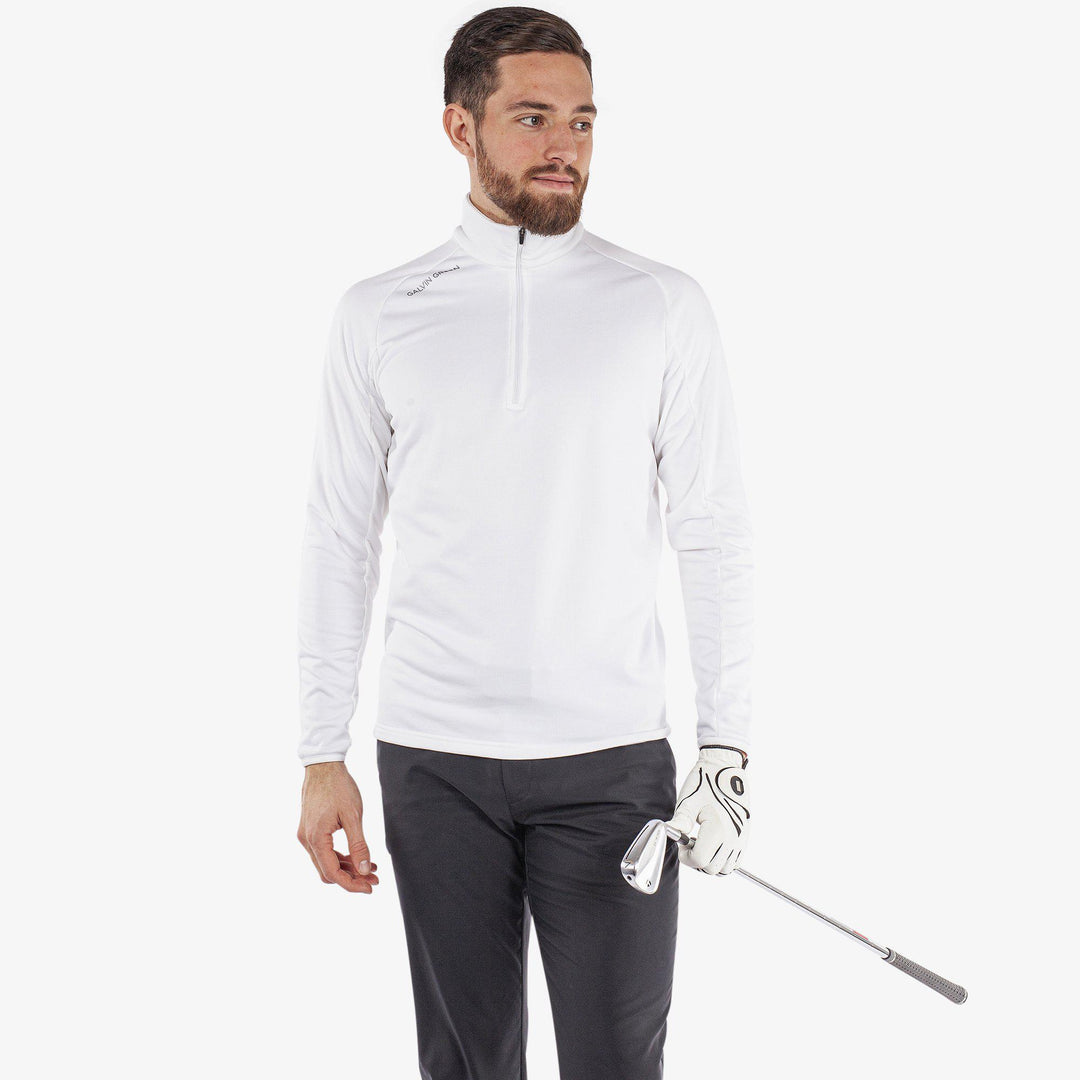 Drake is a Insulating golf mid layer for Men in the color White(1)