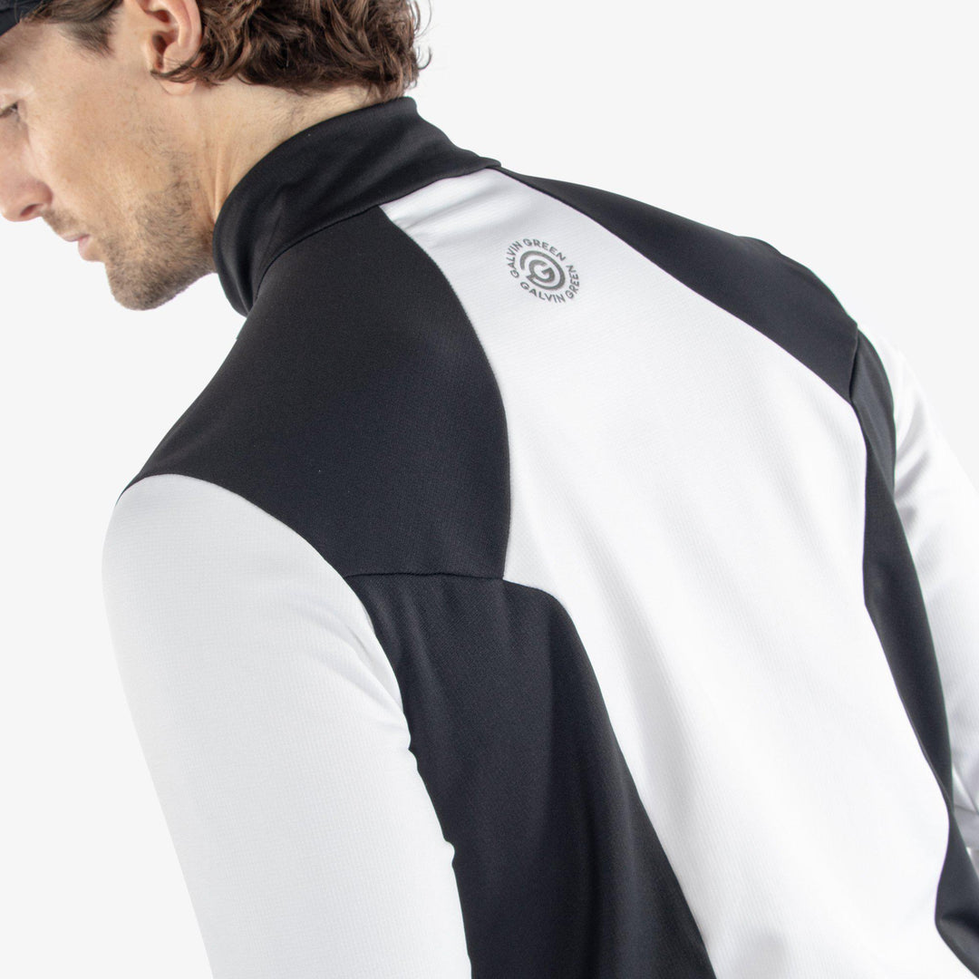 Dylan is a Insulating golf mid layer for Men in the color White/Black(6)