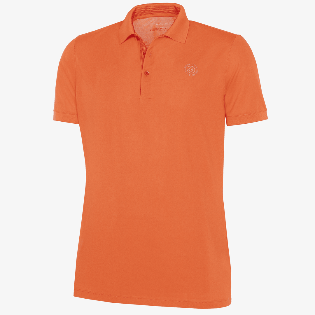 Max Tour is a Breathable short sleeve golf shirt for Men in the color Orange(0)