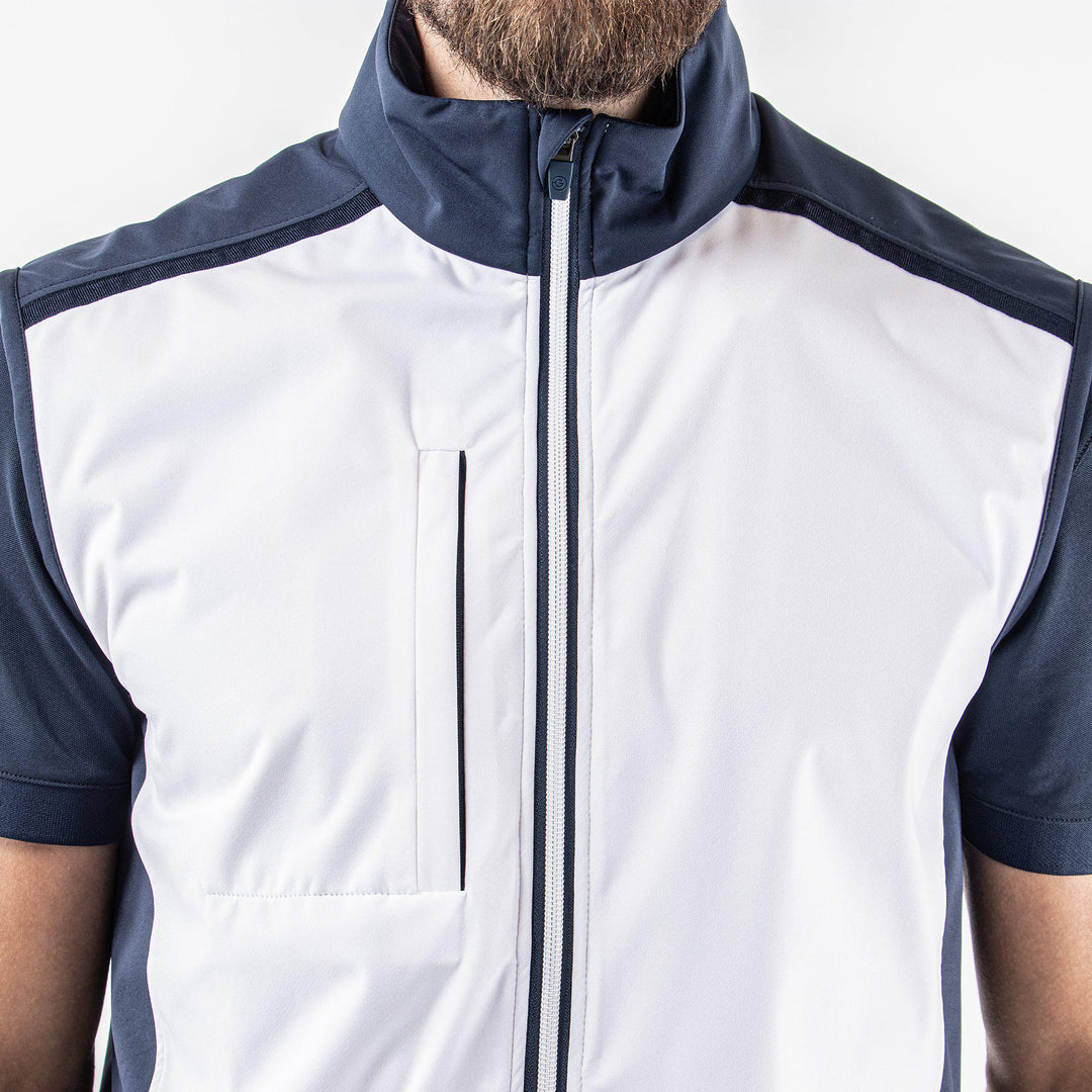 Lion is a Windproof and water repellent vest for Men in the color White(4)