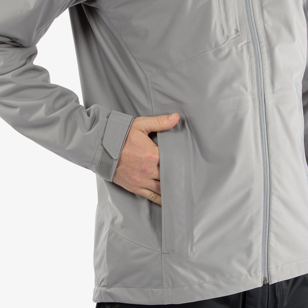 Amos is a Waterproof jacket for  in the color Sharkskin(6)