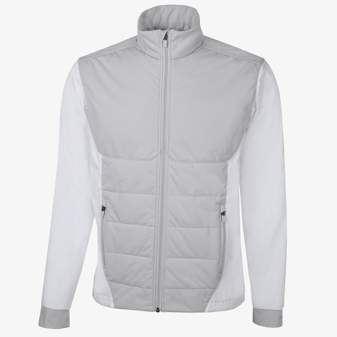 Leonard is a Windproof and water repellent golf jacket for Men in the color Cool Grey/White(0)