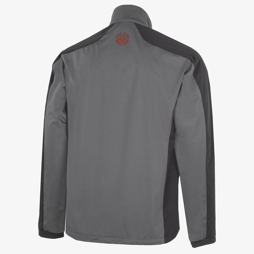 Lawrence is a Windproof and water repellent golf jacket for Men in the color Forged Iron/Black/Red(9)