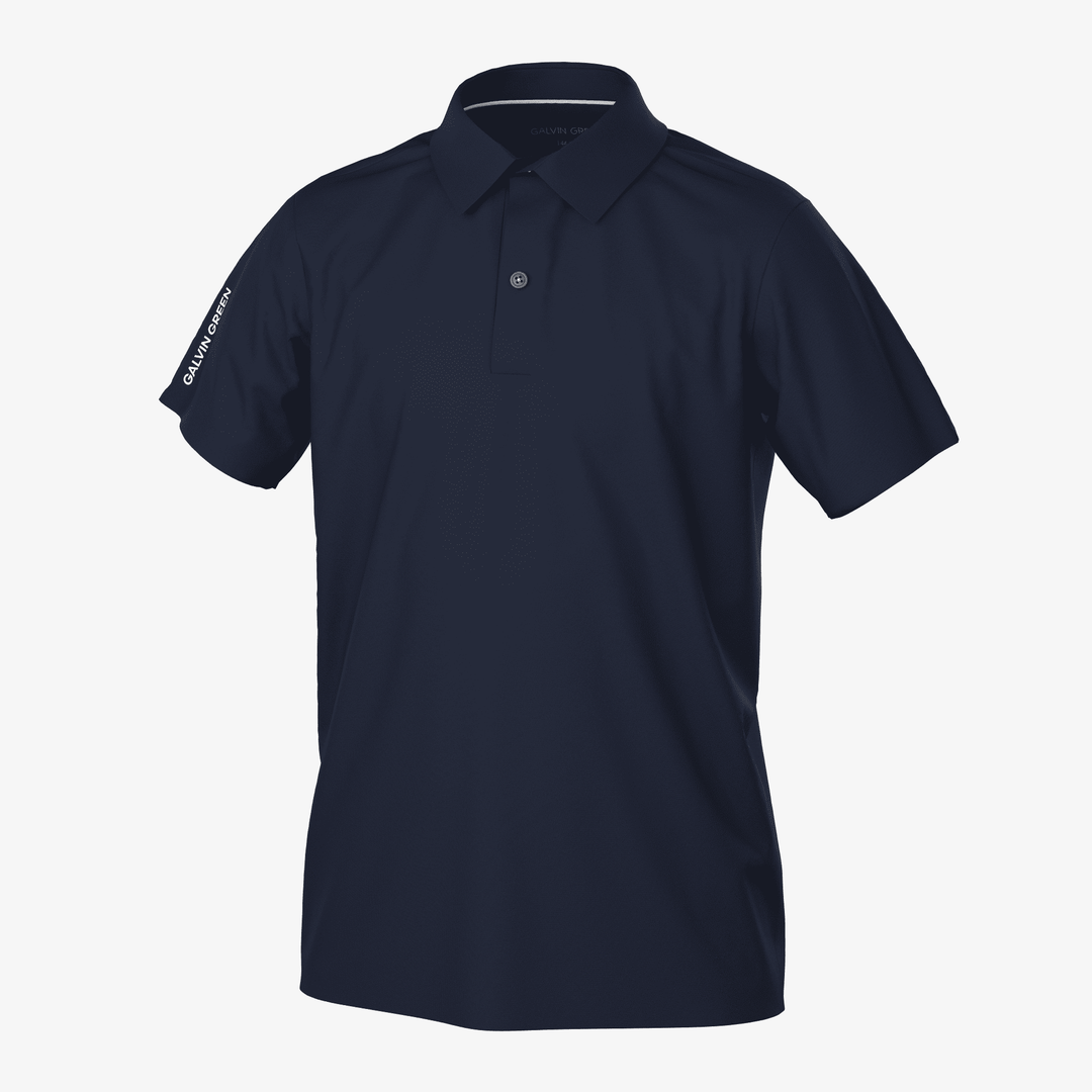 Rylan is a Breathable short sleeve golf shirt for Juniors in the color Navy(0)