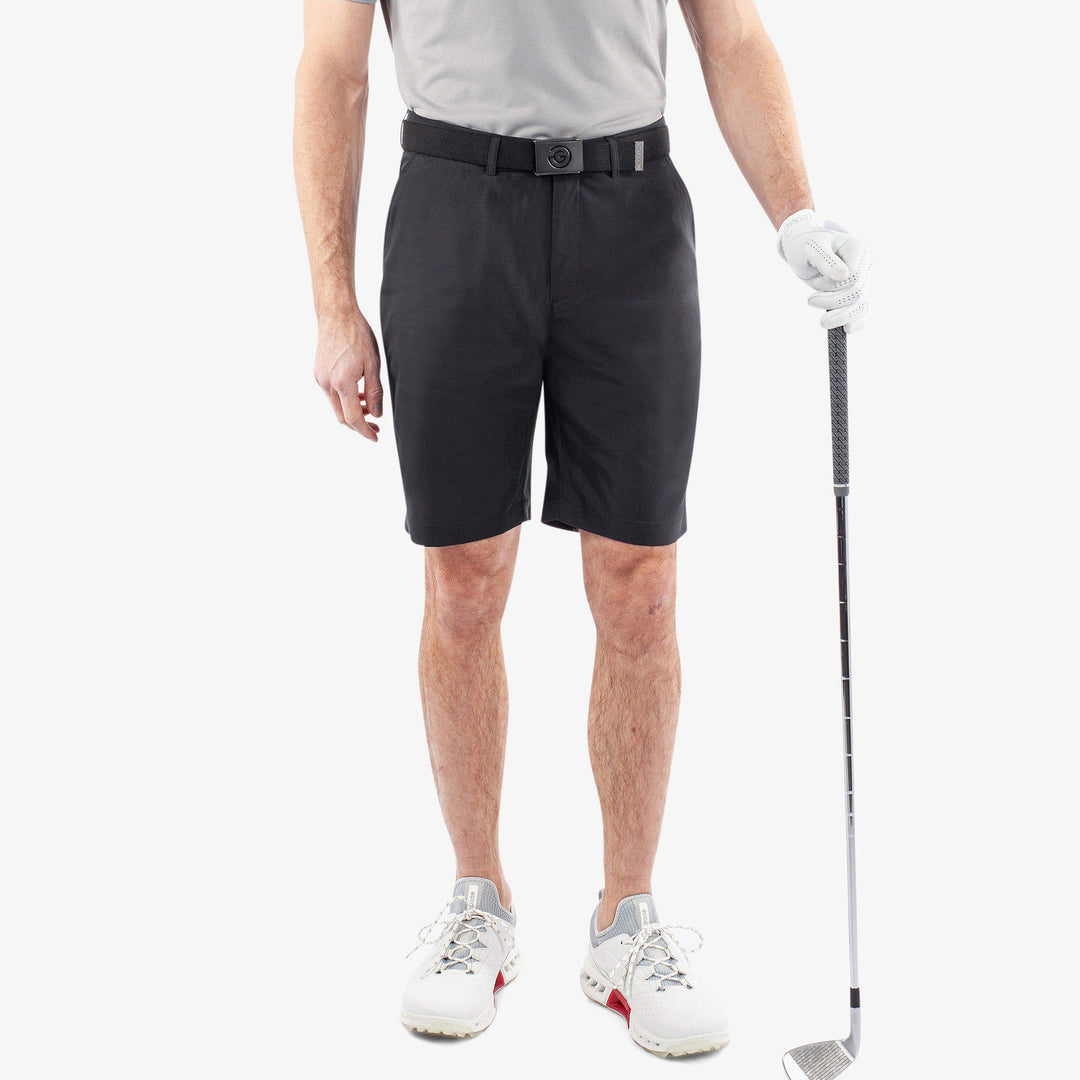 Percy is a Breathable golf shorts for Men in the color Black(1)