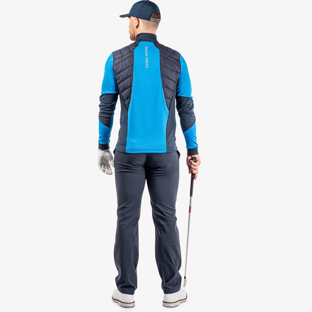 Durante is a Insulating golf mid layer for Men in the color Blue/Navy/White(8)