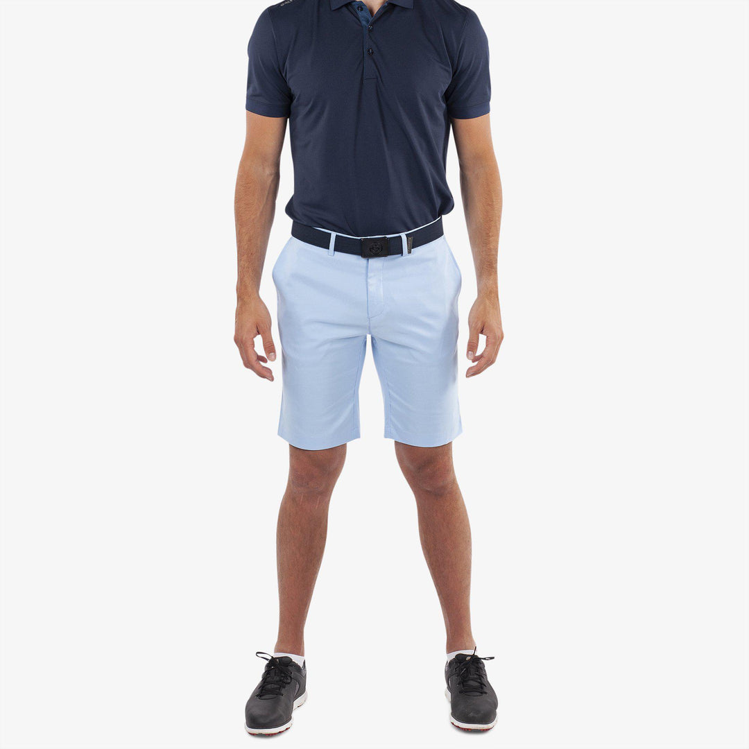 Paul is a Breathable golf shorts for Men in the color Blue Bell(2)