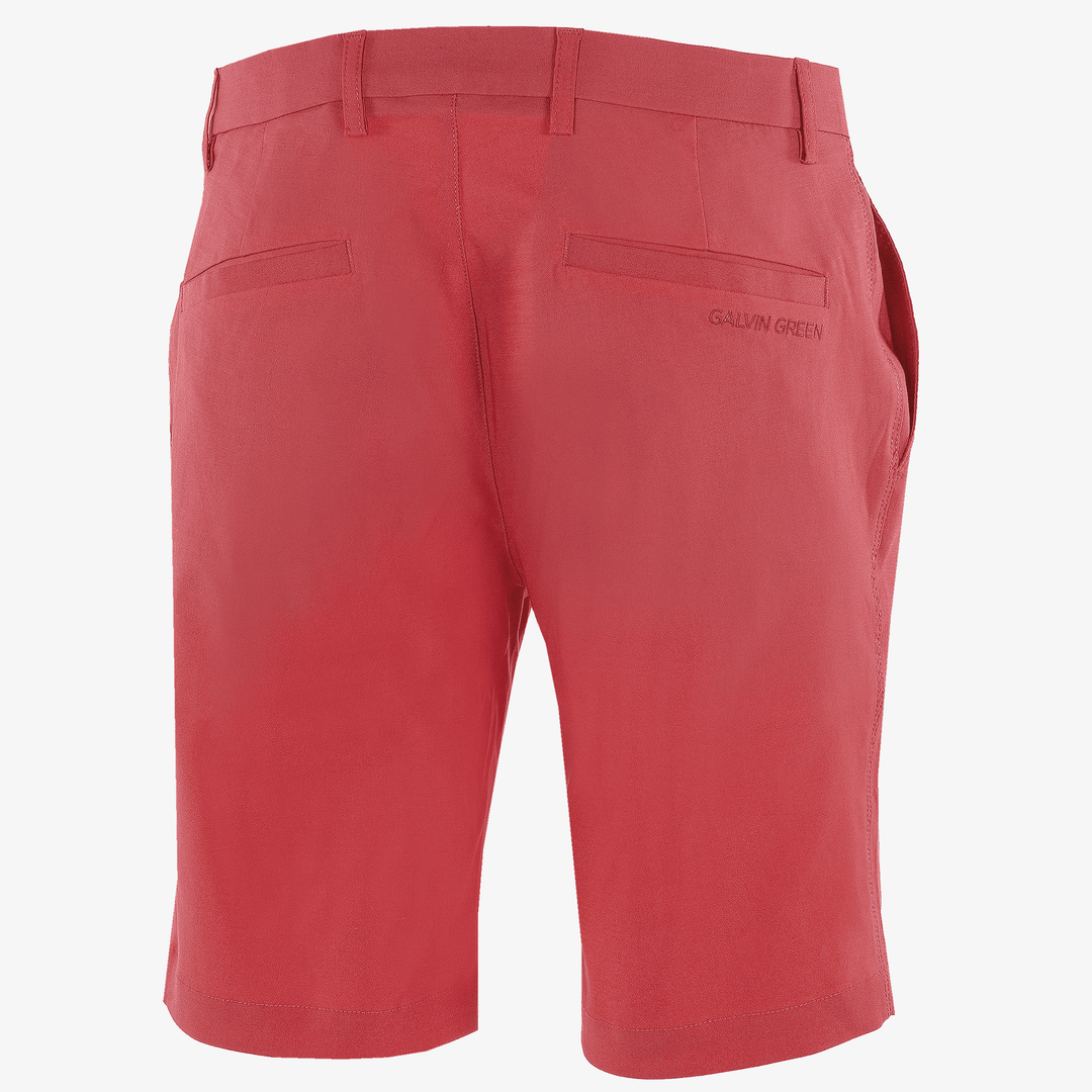 Paul is a Breathable golf shorts for Men in the color Red(9)