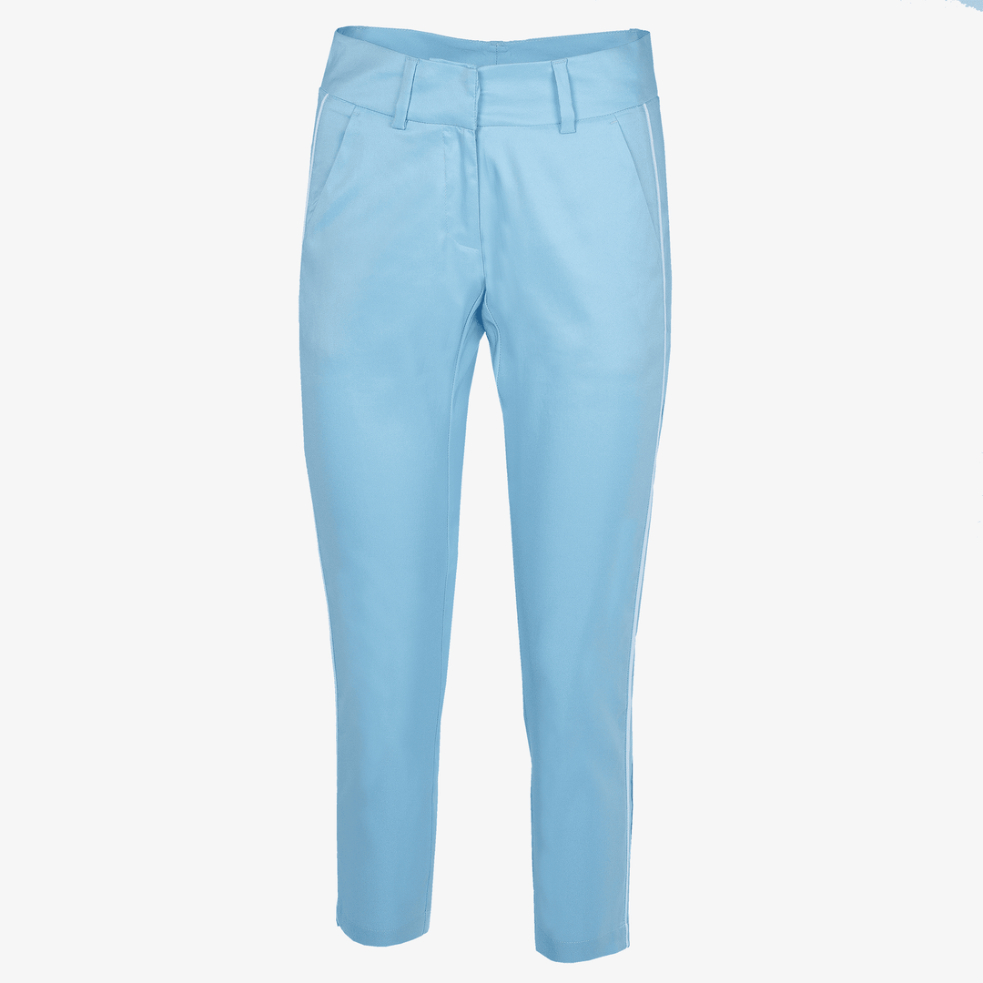 Nicole is a Breathable golf pants for Women in the color Alaskan Blue/White(0)