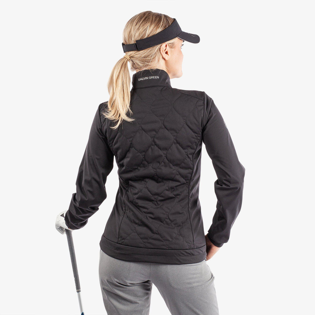 Leora is a Windproof and water repellent golf jacket for Women in the color Black(6)