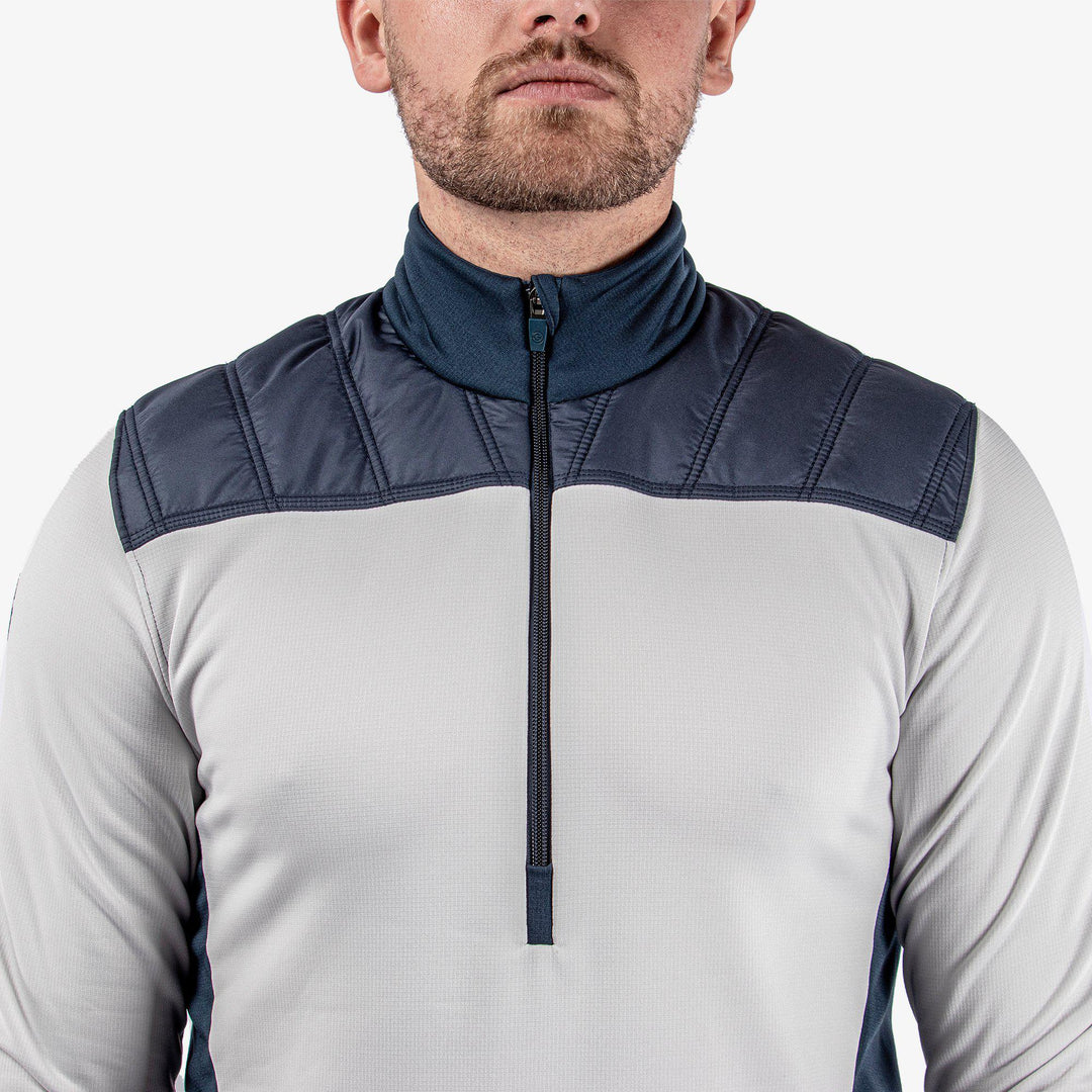 Durante is a Insulating golf mid layer for Men in the color Cool Grey/Navy(4)
