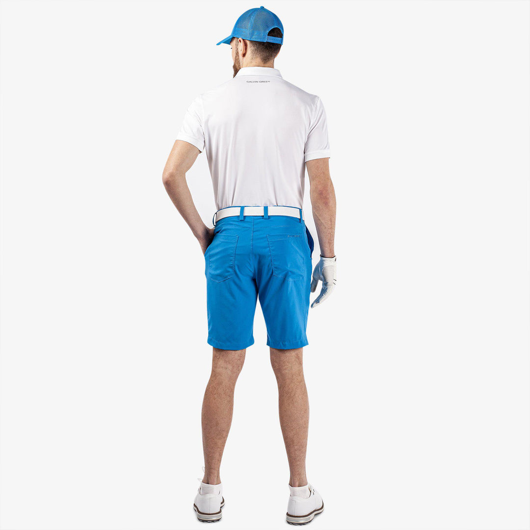 Percy is a Breathable golf shorts for Men in the color Blue(8)