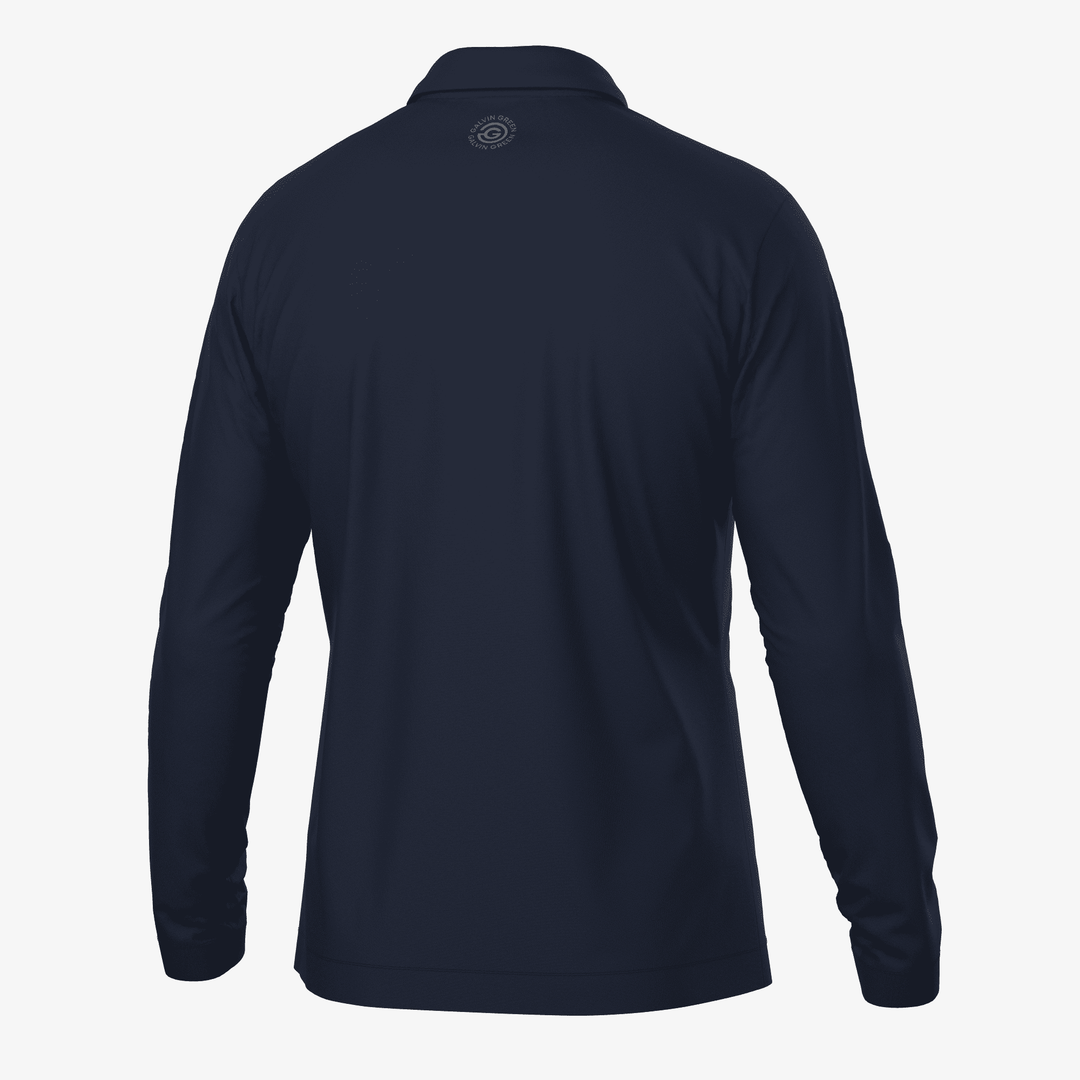 Michael is a Breathable long sleeve golf shirt for Men in the color Navy(7)