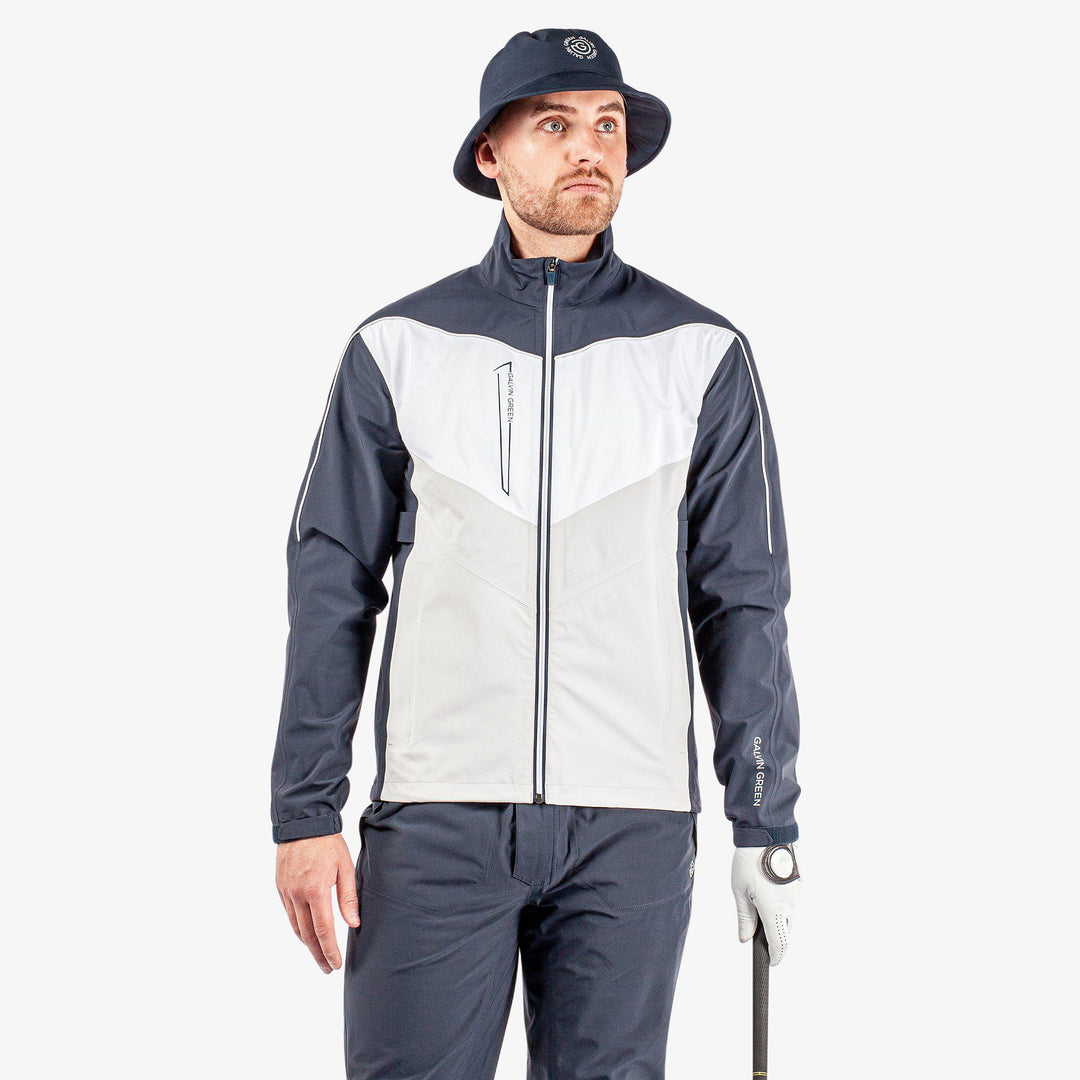 Armstrong is a Waterproof jacket for  in the color Navy/Cool Grey/White(1)