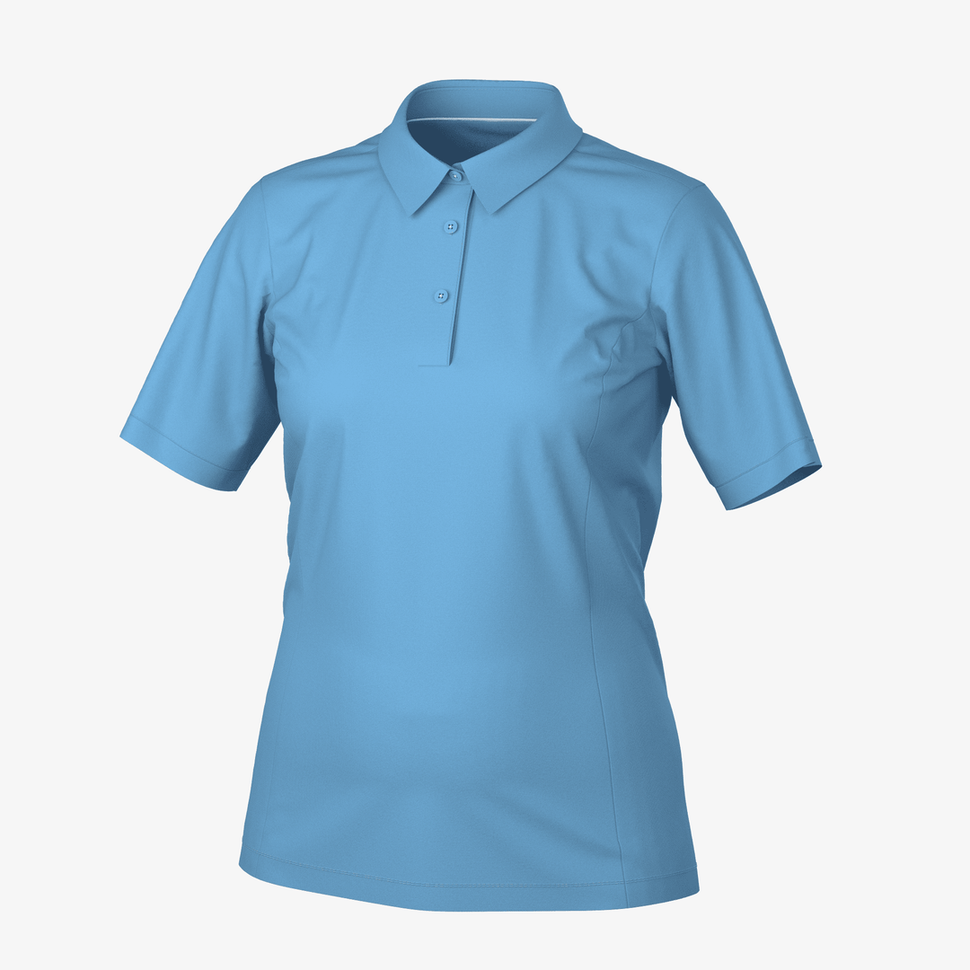 Melody is a Breathable short sleeve golf shirt for Women in the color Alaskan Blue(0)