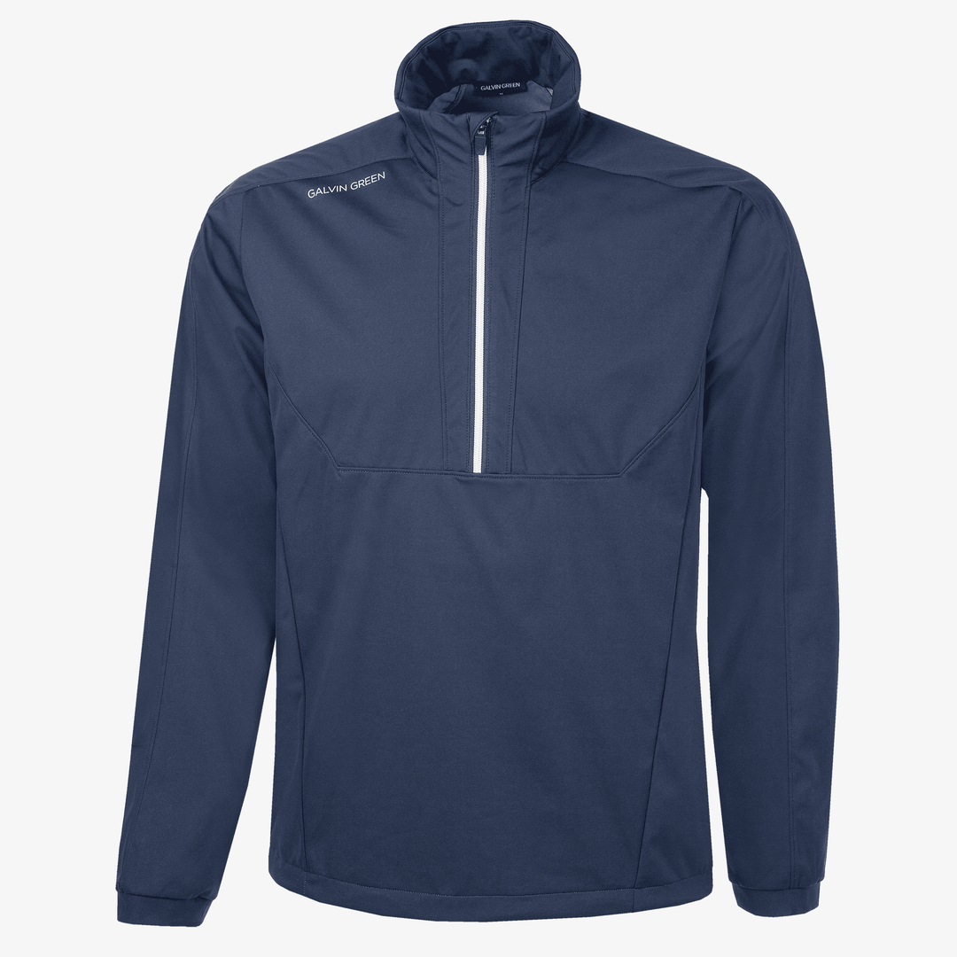 Lawrence is a Windproof and water repellent golf jacket for Men in the color Navy/White(0)
