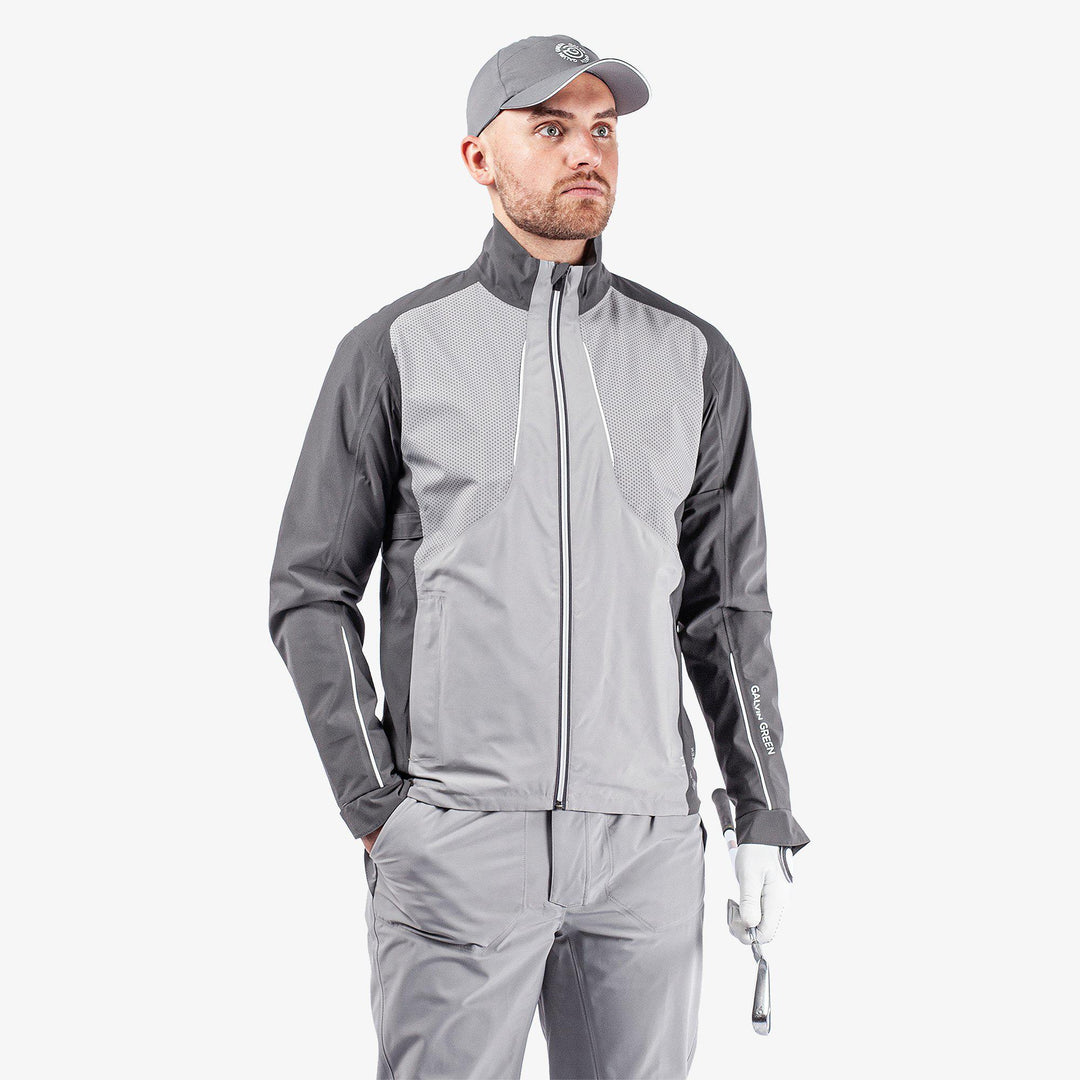 Albert is a Waterproof jacket for Men in the color Forged Iron/Sharkskin/Cool Grey(1)