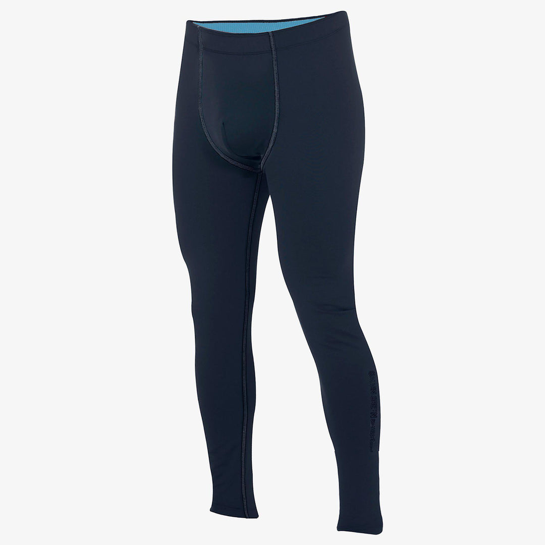 Elof is a Thermal base layer golf leggings for Men in the color Navy/Blue Bell(1)