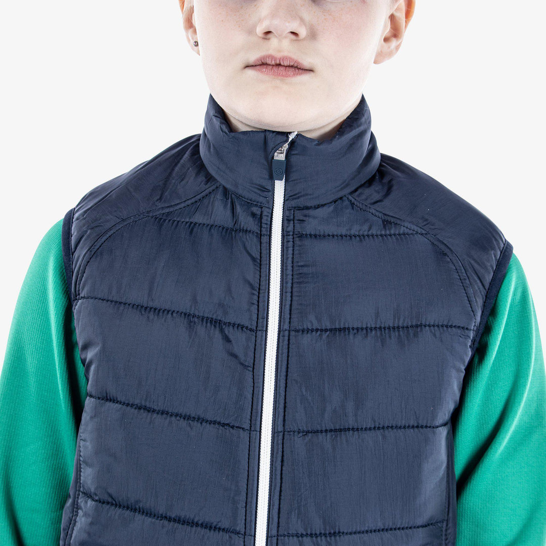 Raymond is a Windproof and water repellent golf vest for Juniors in the color Navy(5)
