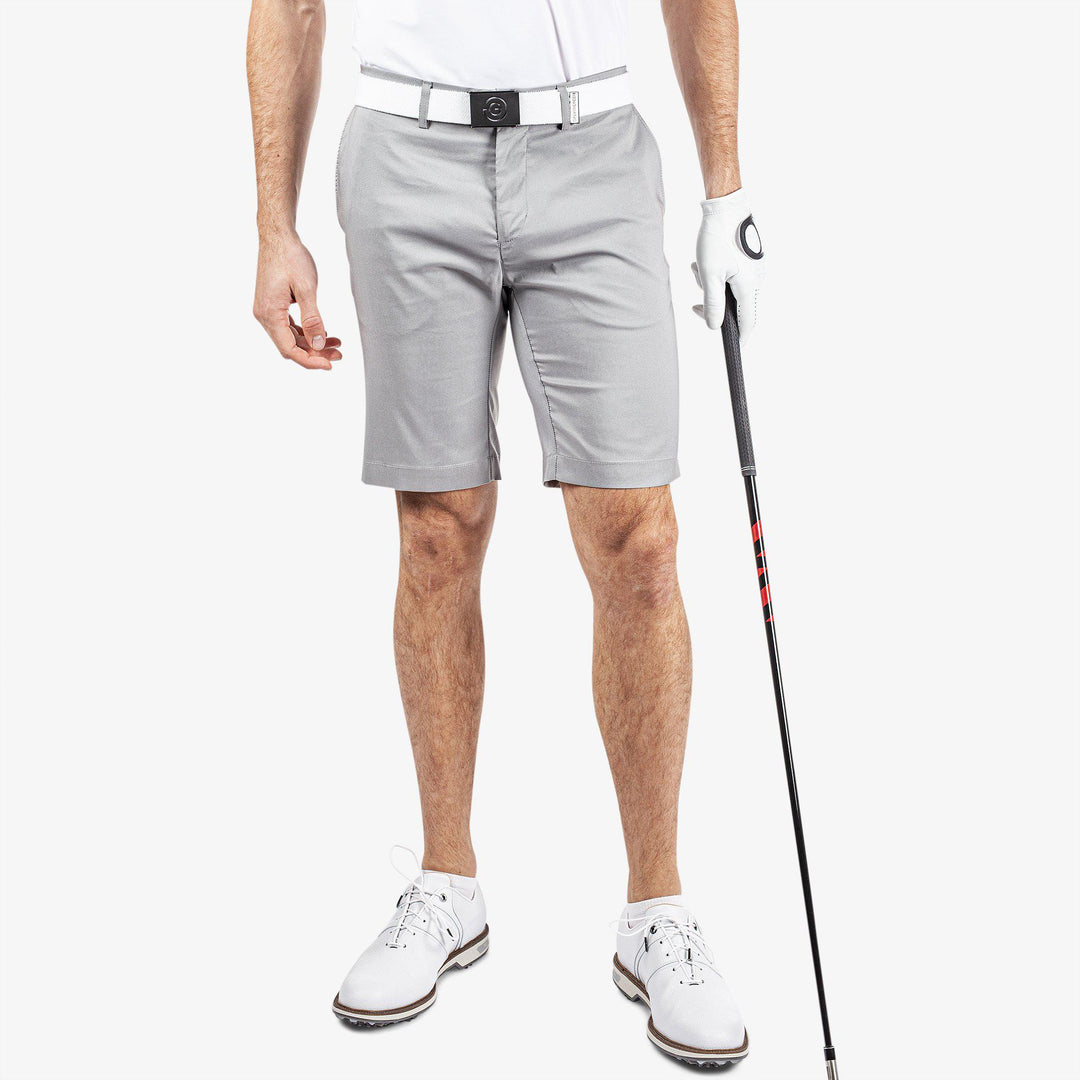 Paul is a Breathable golf shorts for Men in the color Sharkskin(1)