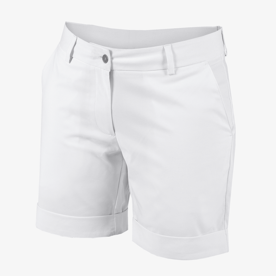 Petra is a Breathable golf shorts for Women in the color White(0)