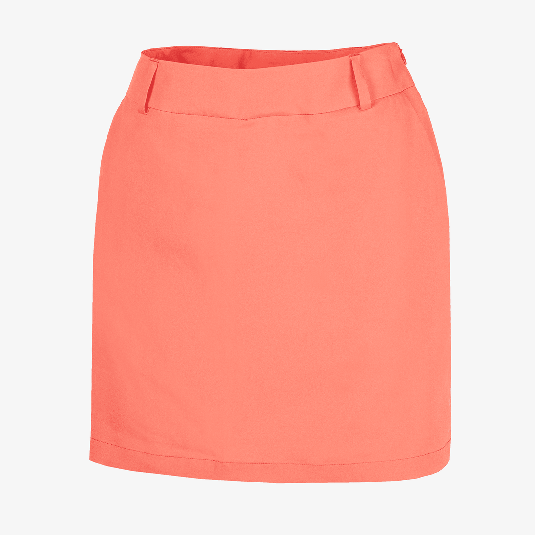 Nessa is a Breathable golf skirt with inner shorts for Women in the color Coral(0)
