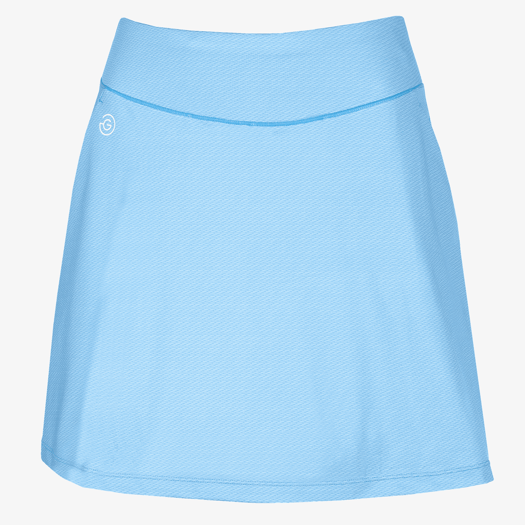 Marsha is a Breathable golf skirt with inner shorts for Women in the color Alaskan Blue(0)