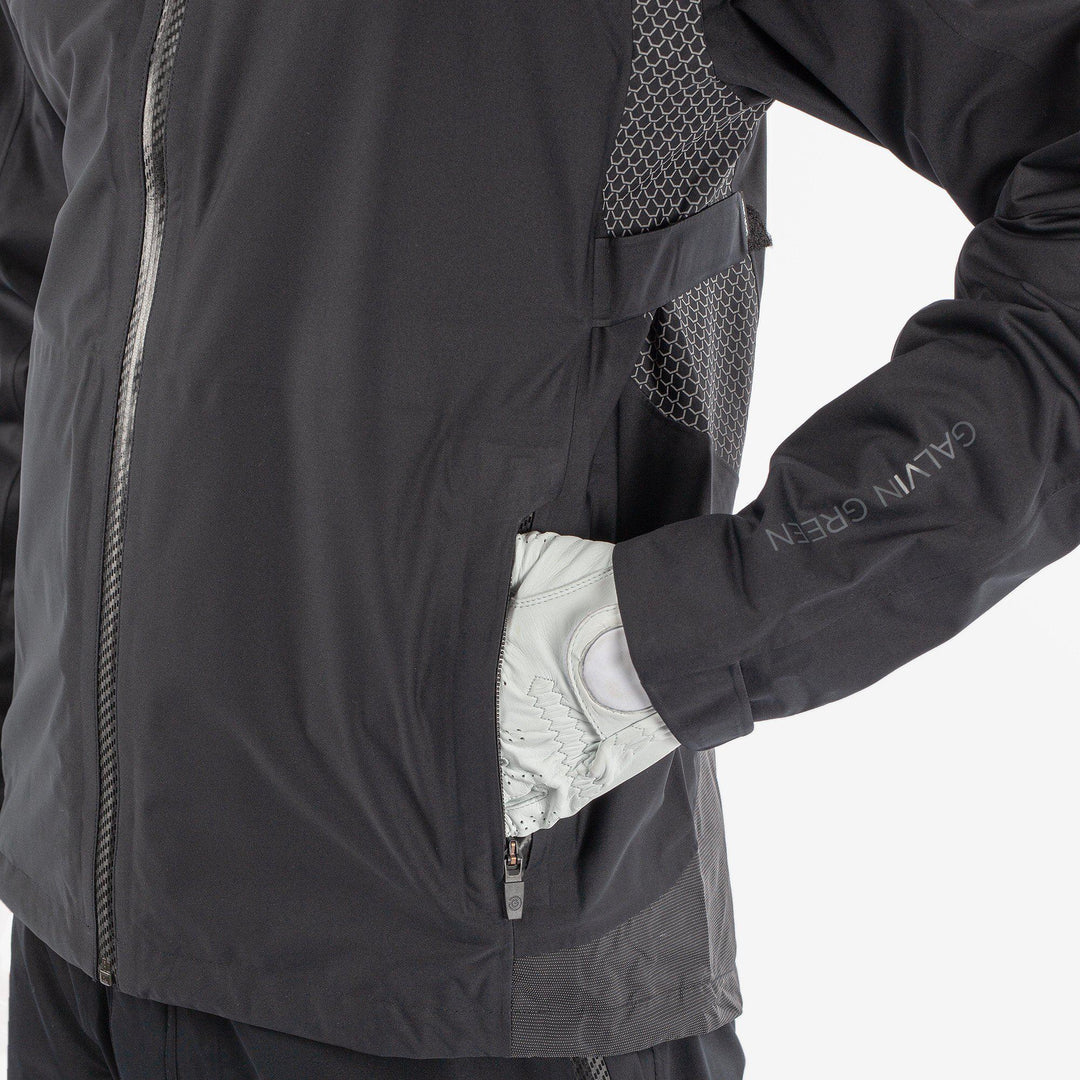 Action is a Waterproof jacket for Men in the color Black(4)