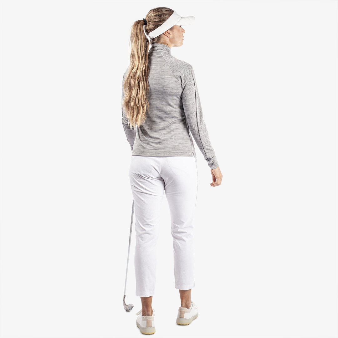 Dina is a Insulating golf mid layer for Women in the color Light Grey(8)