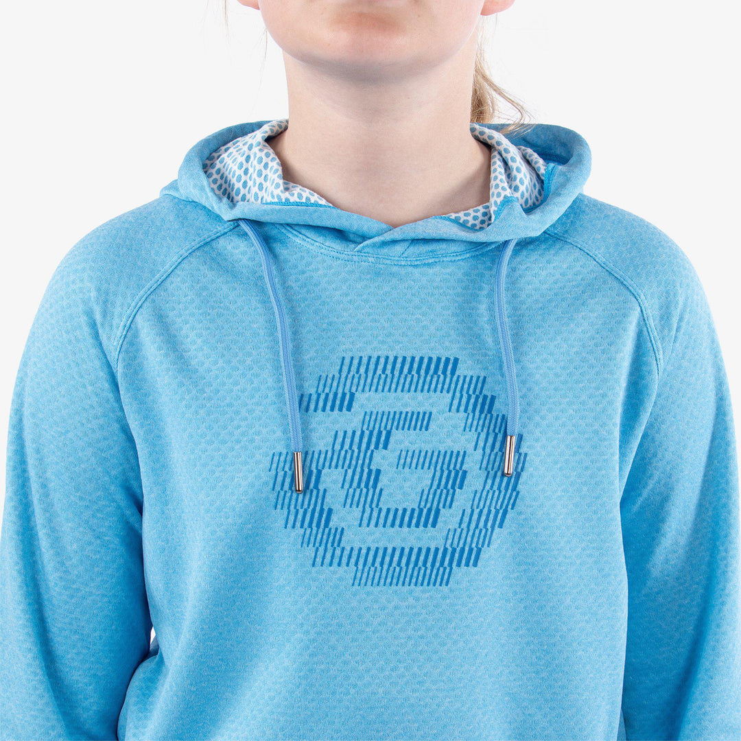 Ryker is a Insulating golf sweatshirt for Juniors in the color Alaskan Blue Melange(3)