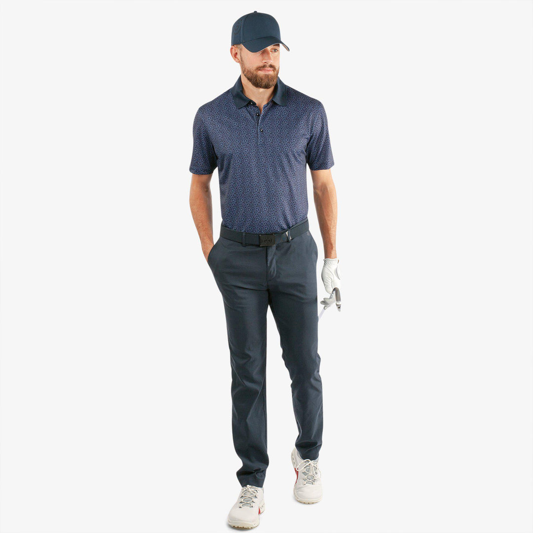 Miracle is a Breathable short sleeve golf shirt for Men in the color Blue/Navy(2)